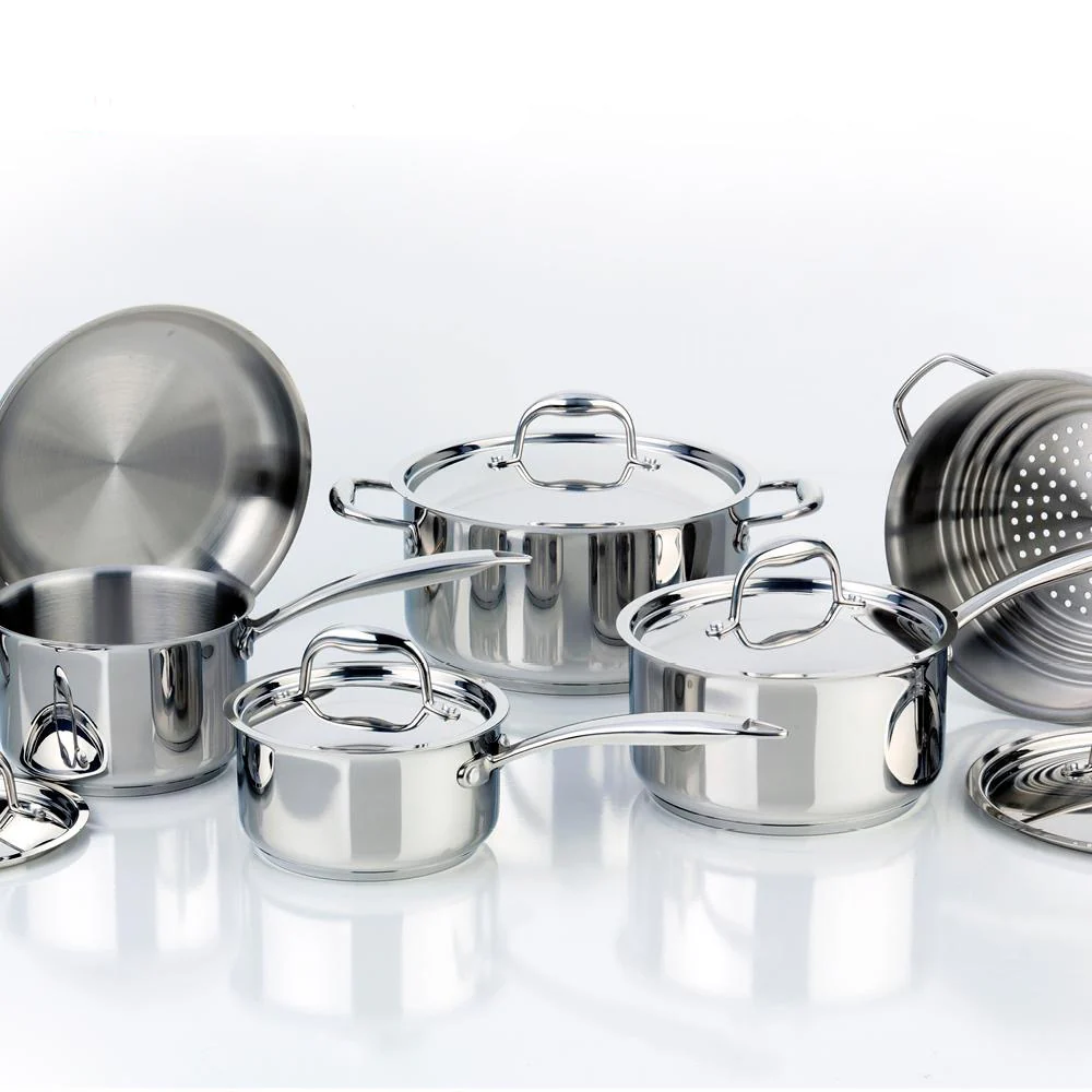 Meyer Accolade Stainless Steel Cookware Set, 11-Piece, Made in Canada