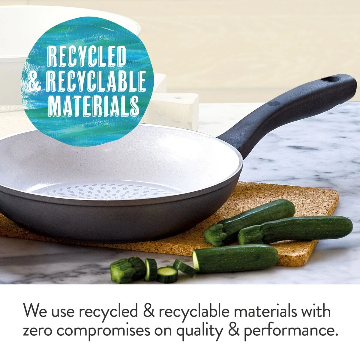 28cm Earth Pan Ceramic Fry Pan - Image 3