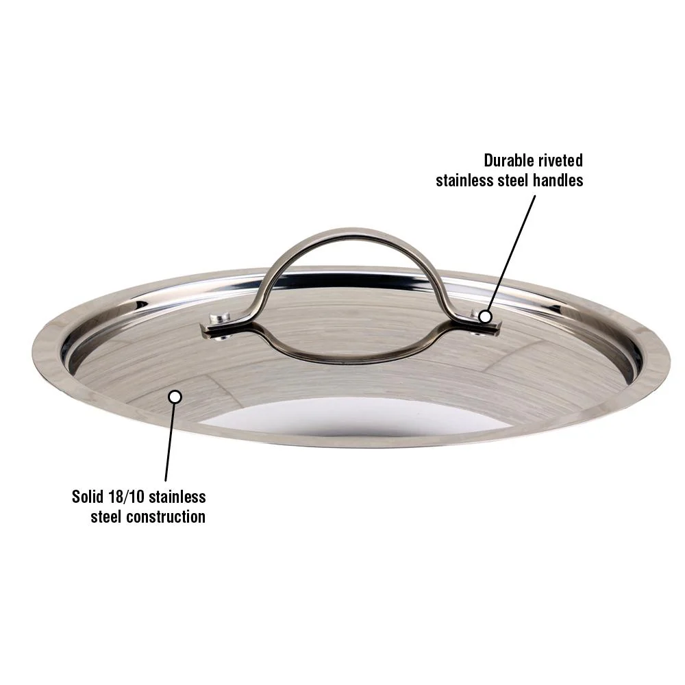 28cm Meyer Confederation Stainless Steel Cover Lid - Image 2