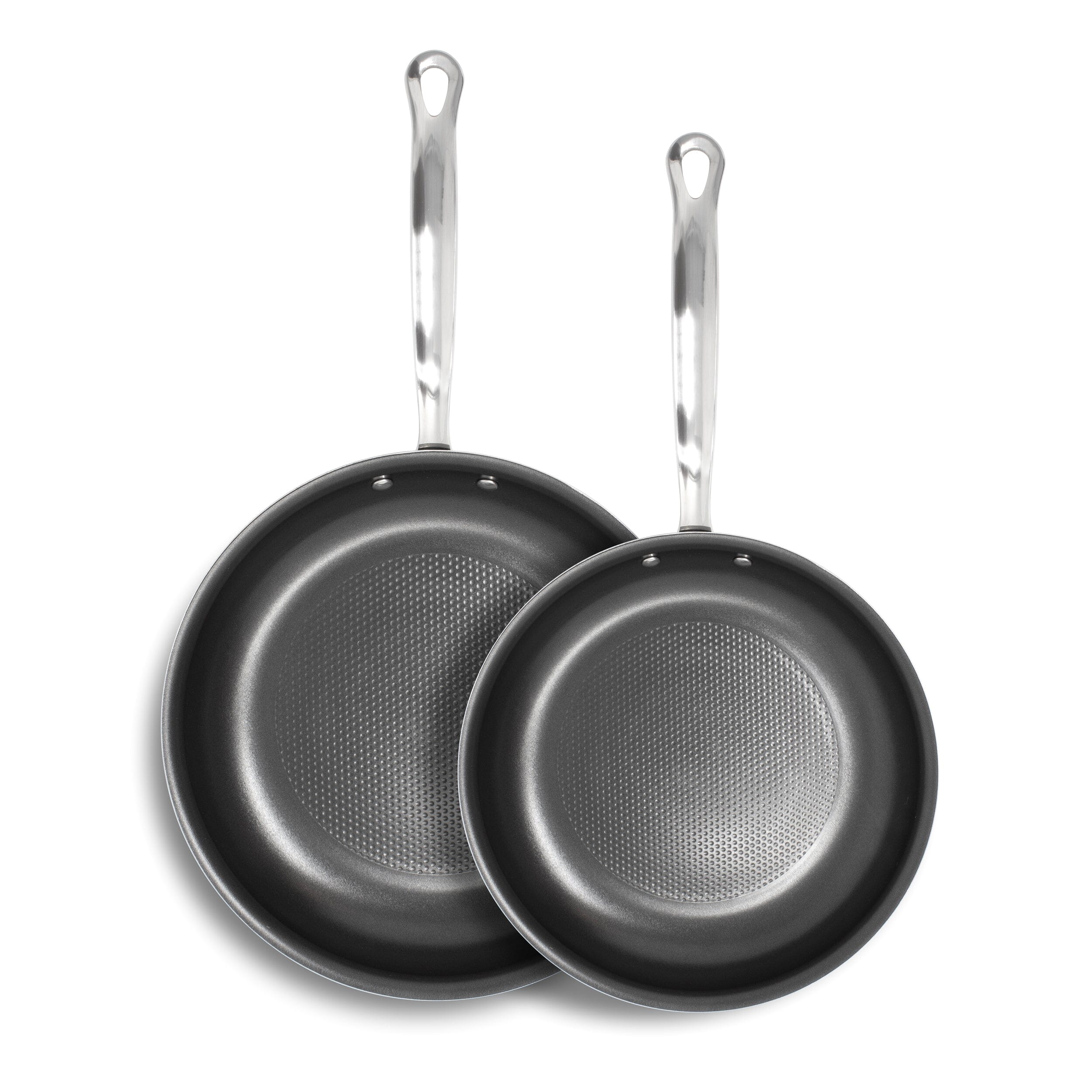 2pc Meyer Dynasty Fry Pan Set, 24cm and 28cm Non Stick Pans Made in Canada - Image 2