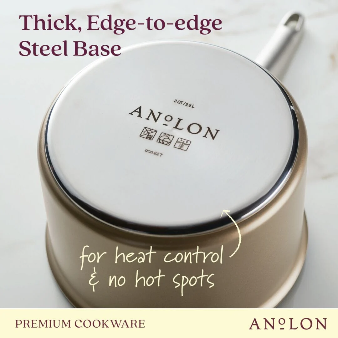 3-Quart Anolon Ascend Hard Anodized Nonstick Saucepan with Lid - Image 2