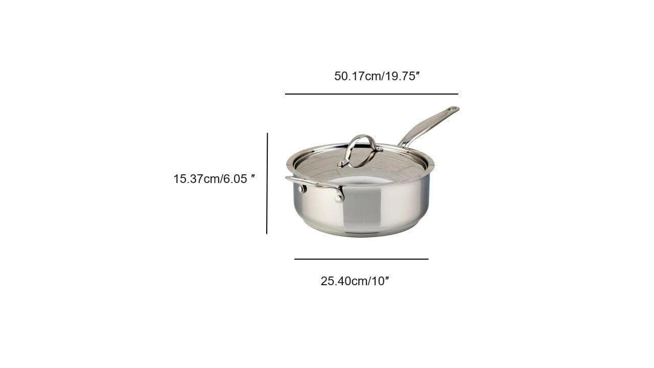 Meyer Confederation Stainless Steel 4L Saute Pan with cover, Made in Canada - Image 7