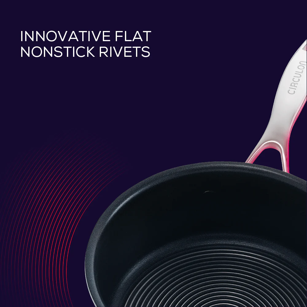 Circulon Clad Stainless Steel Chef Pan and Utensil Set with Hybrid SteelShield™ and Nonstick Technology, 3-Piece, Silver - Image 6