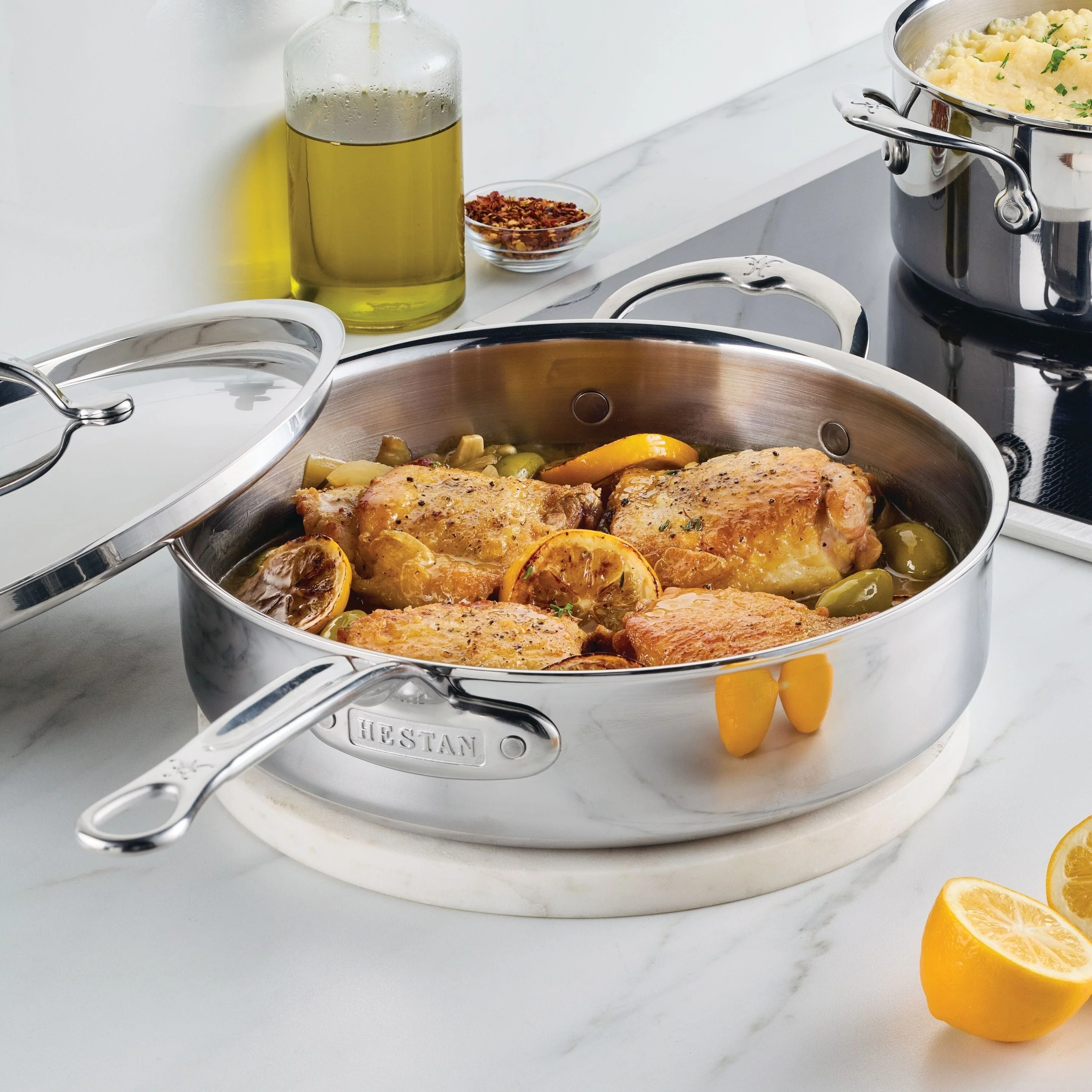 Hestan ProBond® Luxe 3.5QT/26CM Covered Saute Pan with helper handle - Image 14