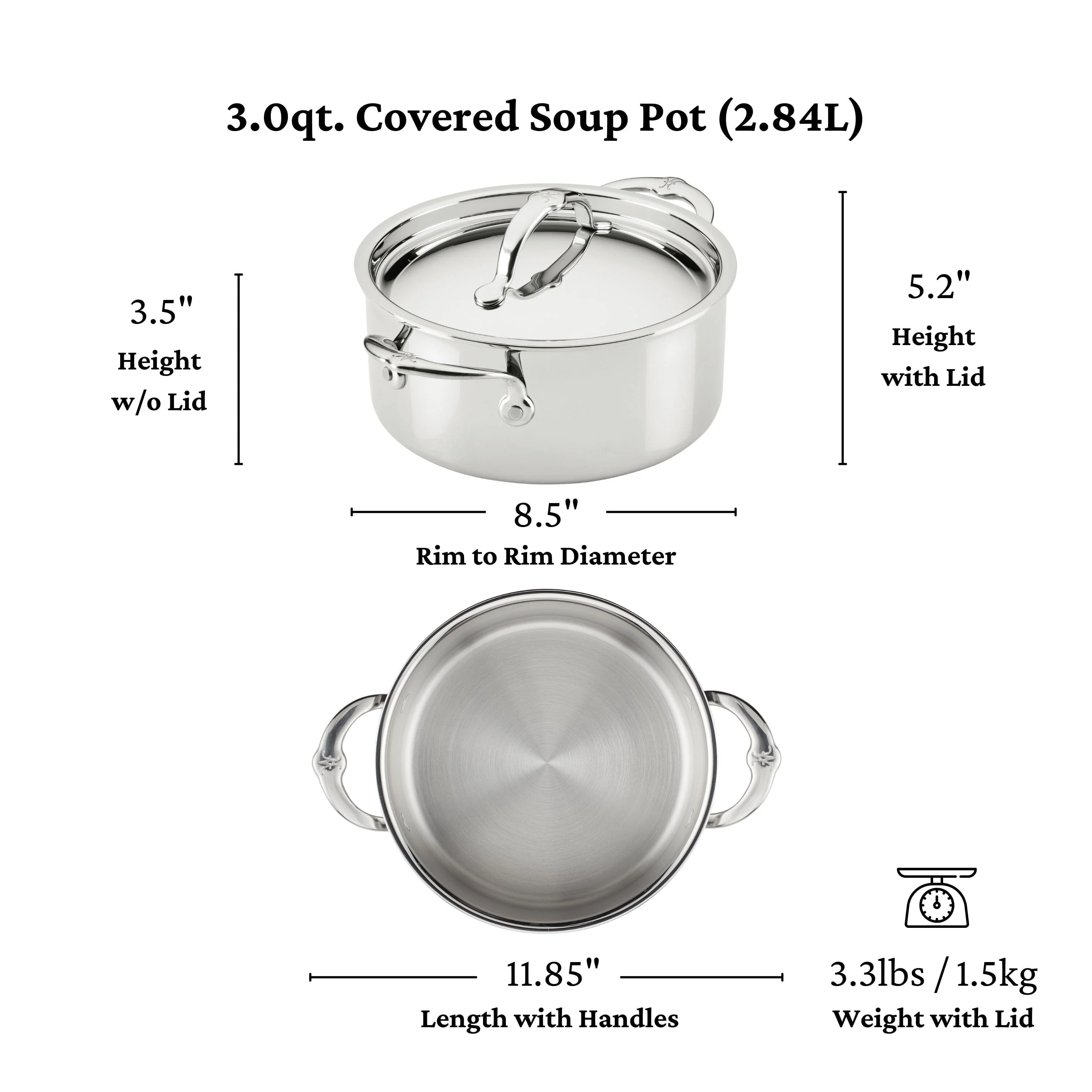 Hestan ProBond® Luxe 3QT/20CM Covered Soup Pot - Image 5