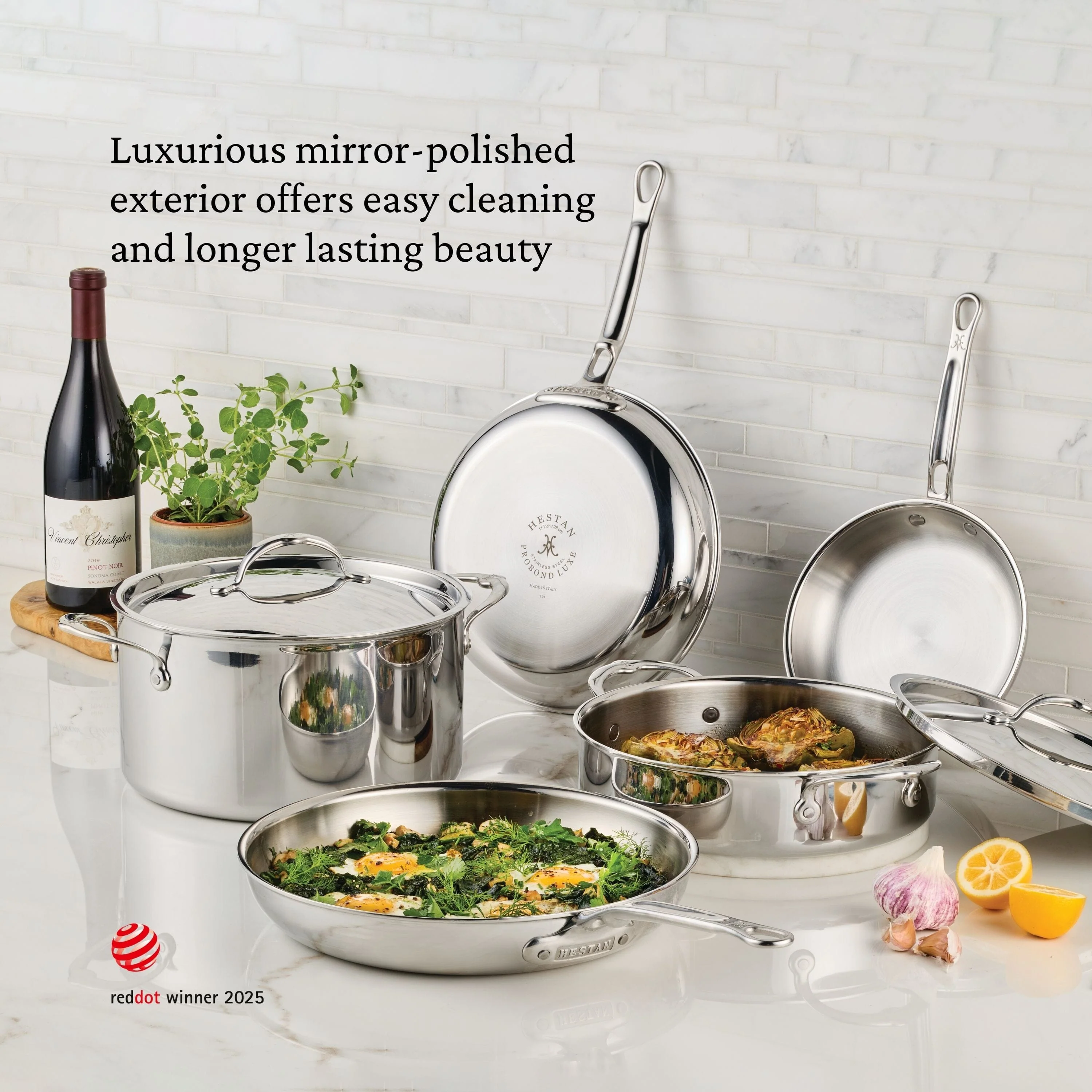 Hestan ProBond® Luxe 5QT/30CM Covered Saute Pan with helper handle - Image 3