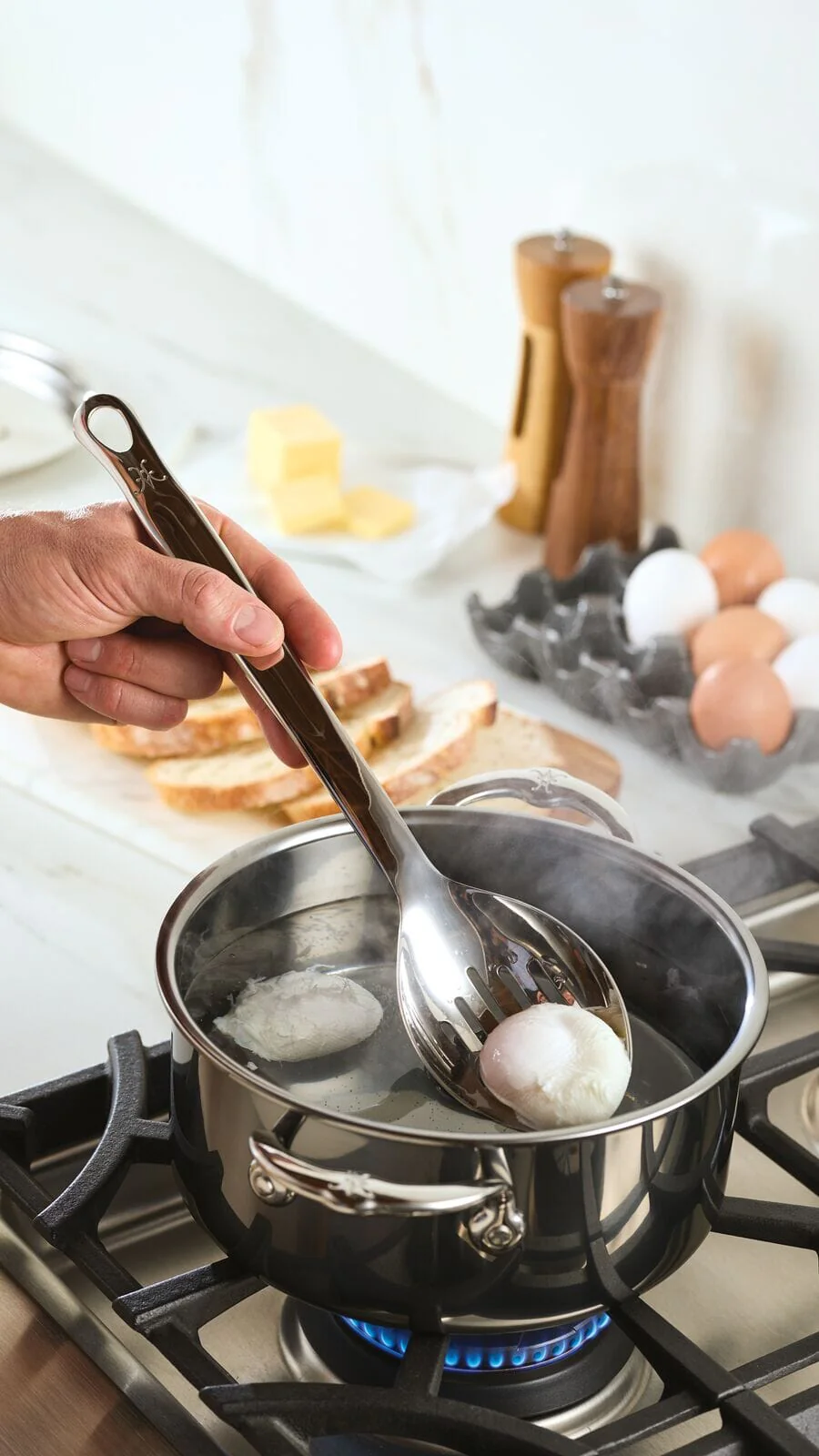 Hestan Provisions 13" Stainless Steel Slotted Spoon Utensil - Image 3