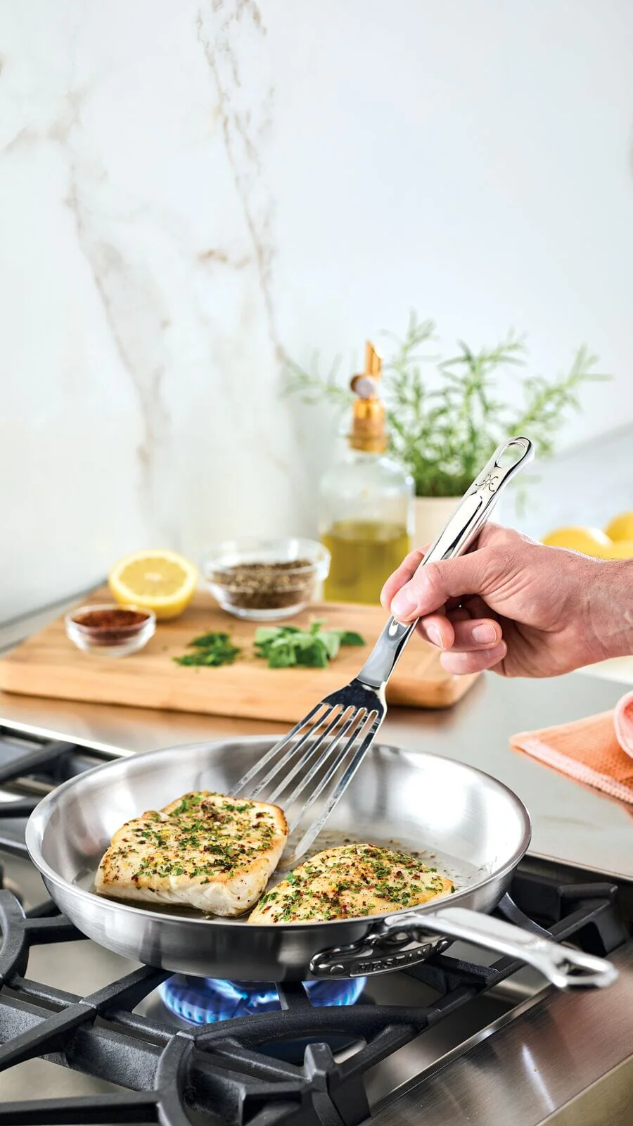 Hestan Provisions Stainless Steel Fish Turner Utensil - Image 2