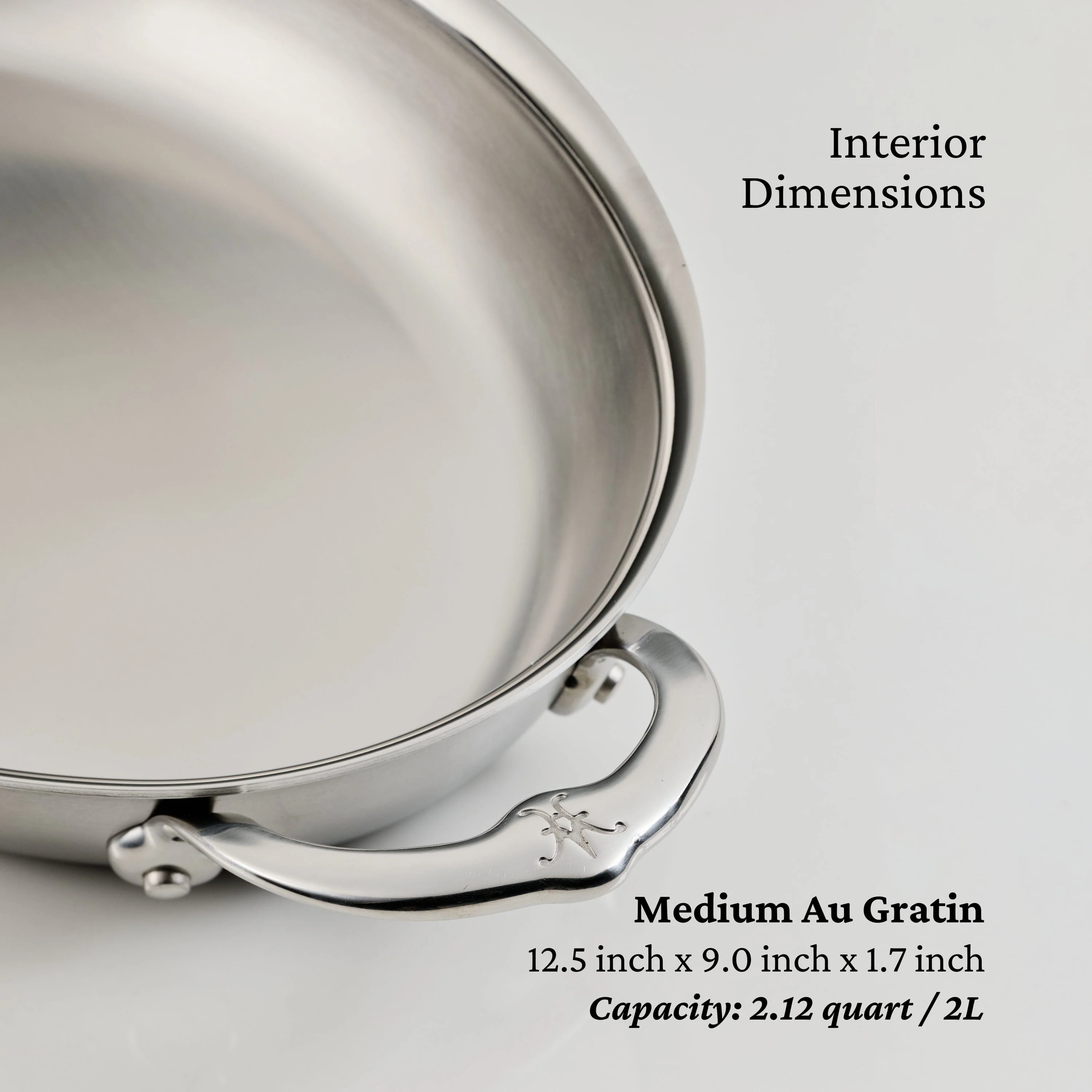Hestan Provisions Stainless Steel Oval Au Gratin Dish 30cm - Image 6