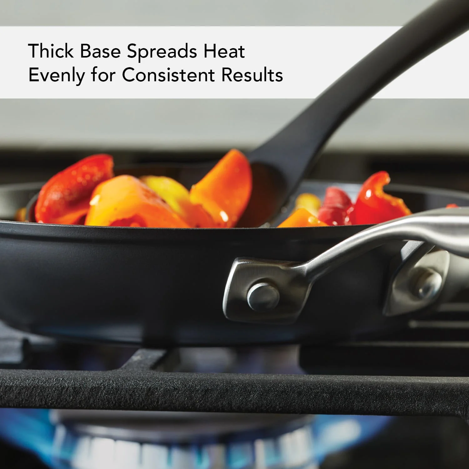 KitchenAid Hard-Anodized Induction Nonstick Frying Pan Set, 2-Piece, Matte Black - Image 3