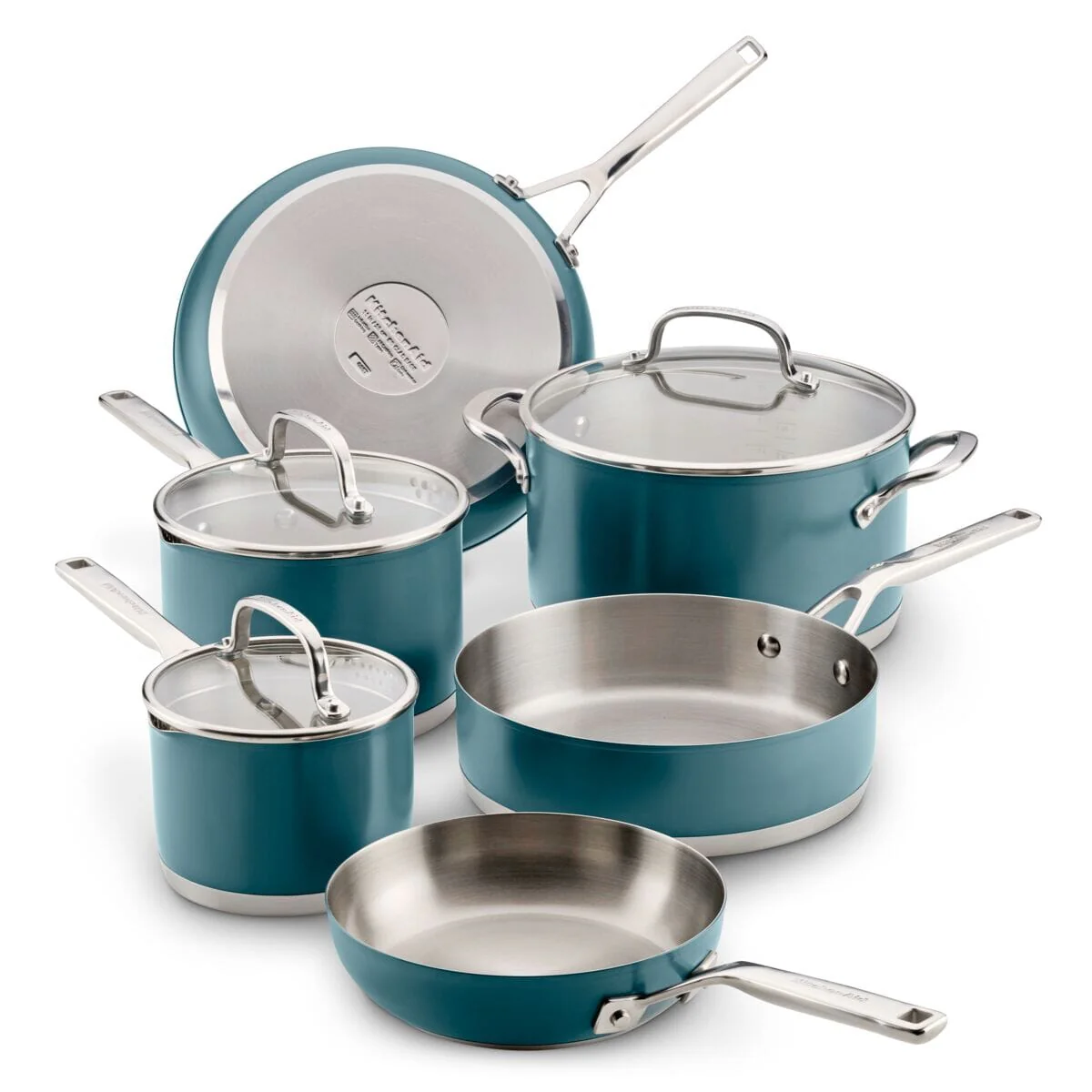 KitchenAid Stainless Steel 3-Ply Base 9-Piece Cookware Set