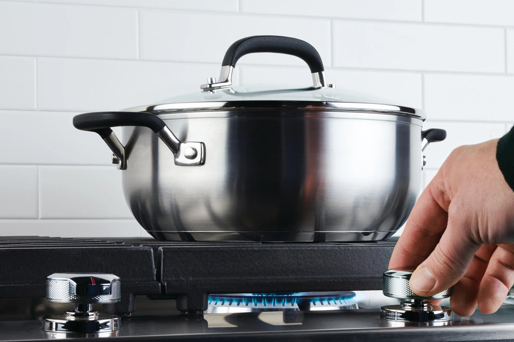 KitchenAid Stainless Steel Casserole with Lid, 4-Quart, Brushed Stainless Steel - Image 6