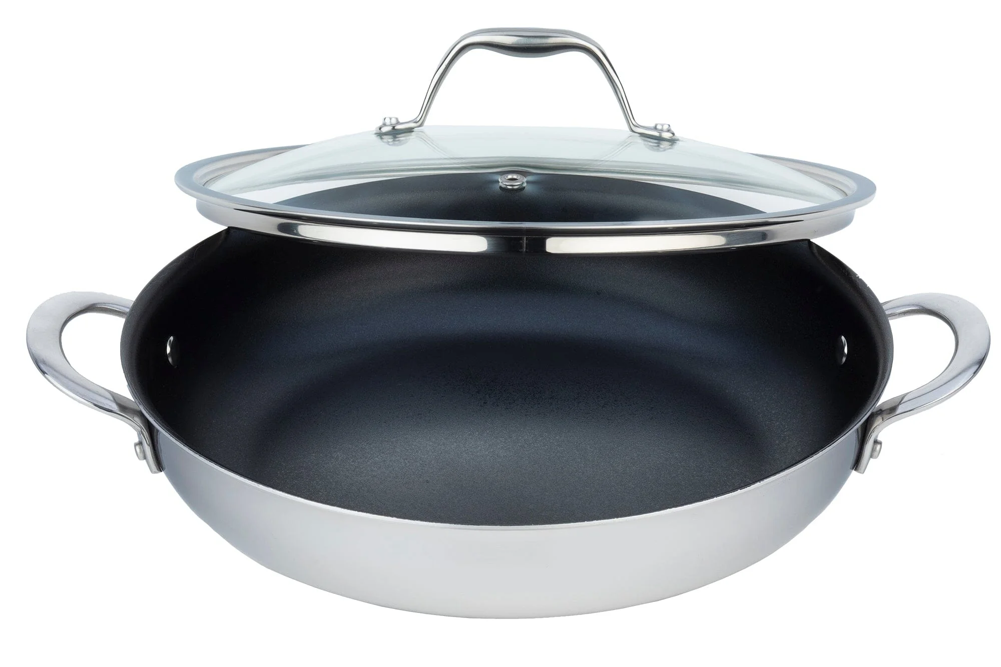 Meyer DynastyClad Stainless Steel 28cm/11" Non Stick Everyday Pan with lid Made in Canada