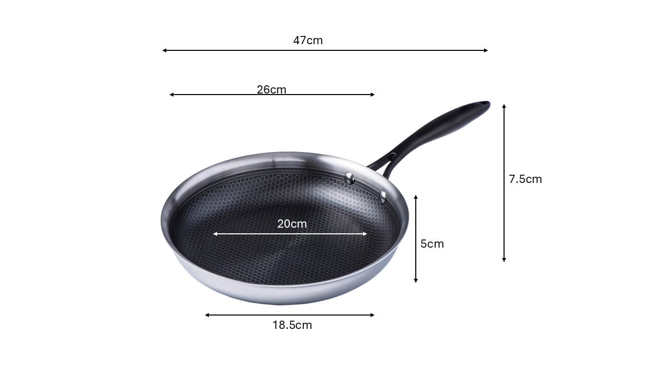 Meyer HybridClad Stainless Steel 24cm/9.5" Skillet Made in Canada - Image 6