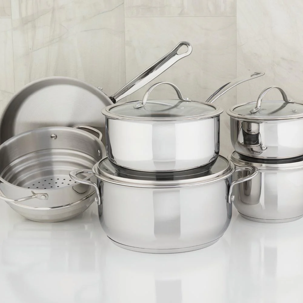 Meyer Nouvelle Stainless Steel 10-Piece Set, Made in Canada