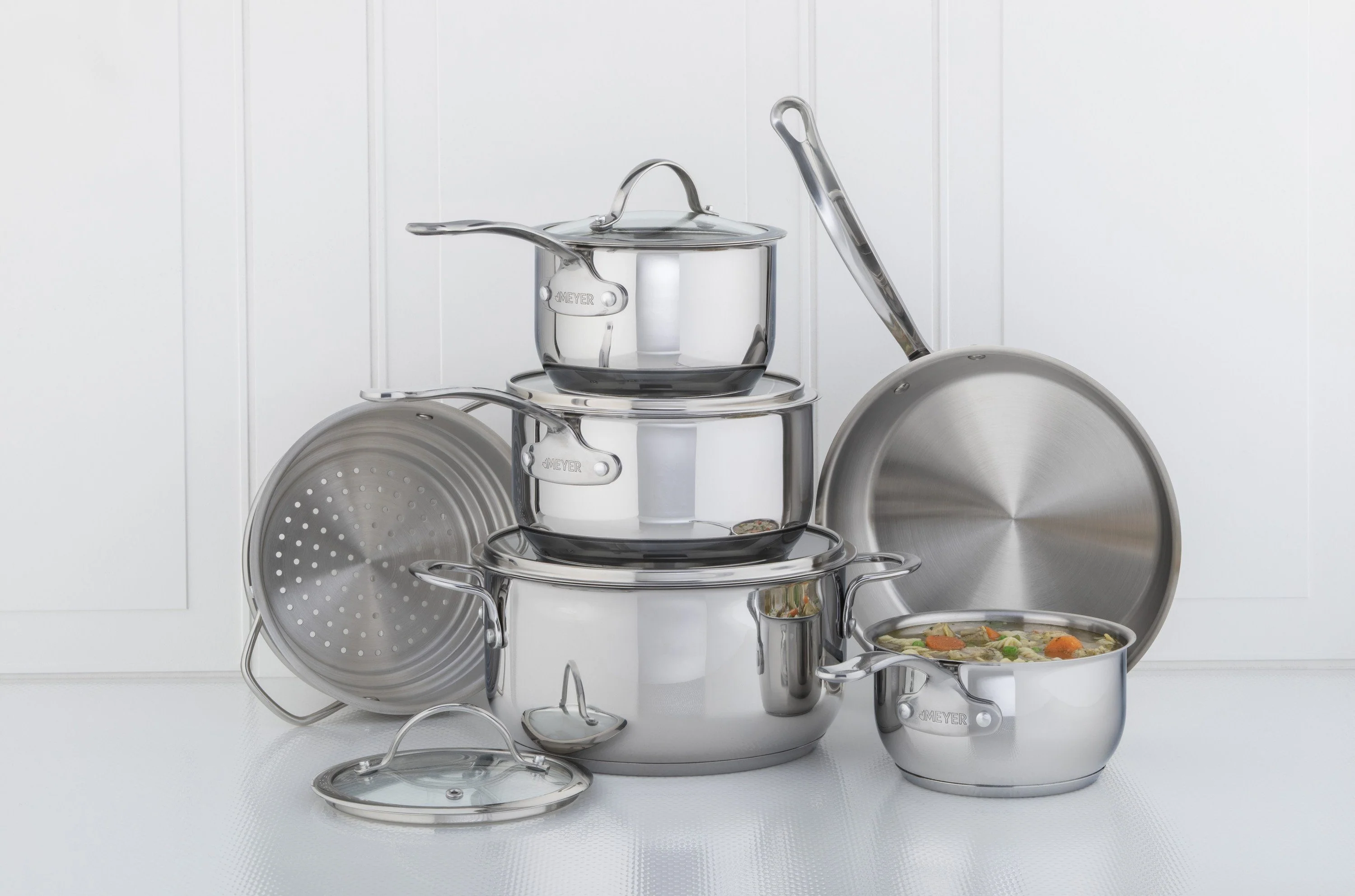 Meyer Nouvelle Stainless Steel 10-Piece Set, Made in Canada - Image 2
