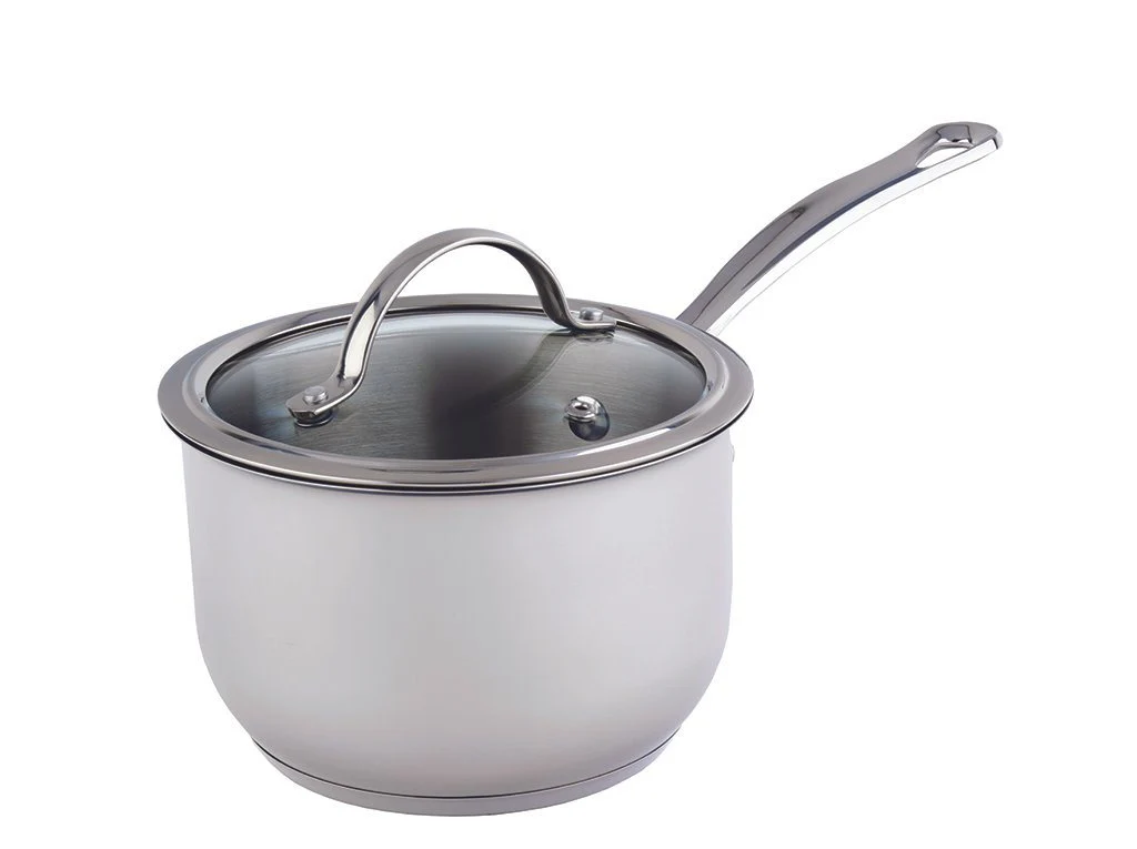 Meyer Nouvelle Stainless Steel 2.1L Saucepan with tempered glass lid, Made in Canada
