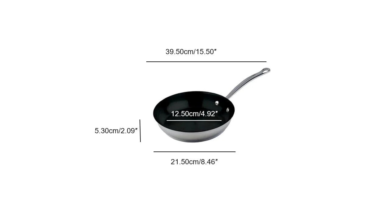 Meyer Nouvelle Stainless Steel 20cm/8" NonStick Frying Pan Skillet, Made in Canada - Image 5