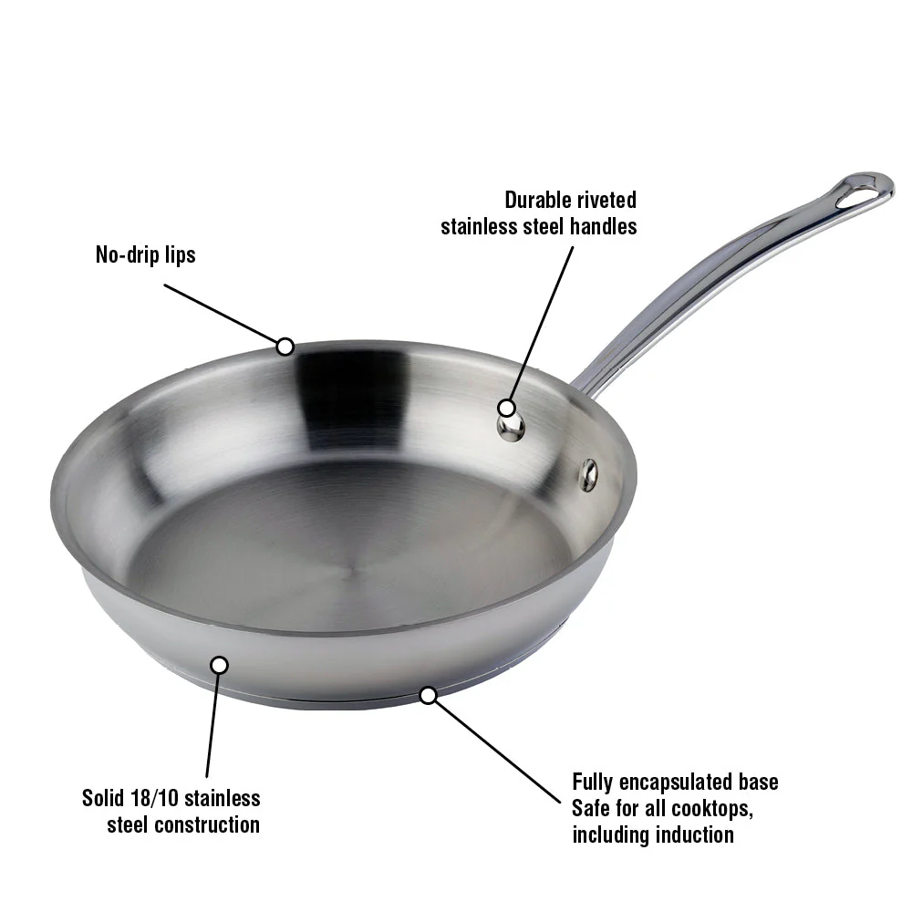 Meyer Nouvelle Stainless Steel 20cm Frying Pan, Made in Canada - Image 2