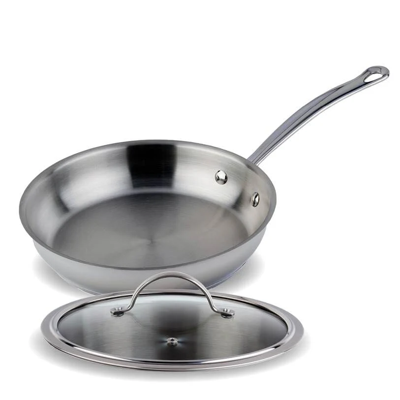 Meyer Nouvelle Stainless Steel 24cm Saute Pan, Made in Canada with lid