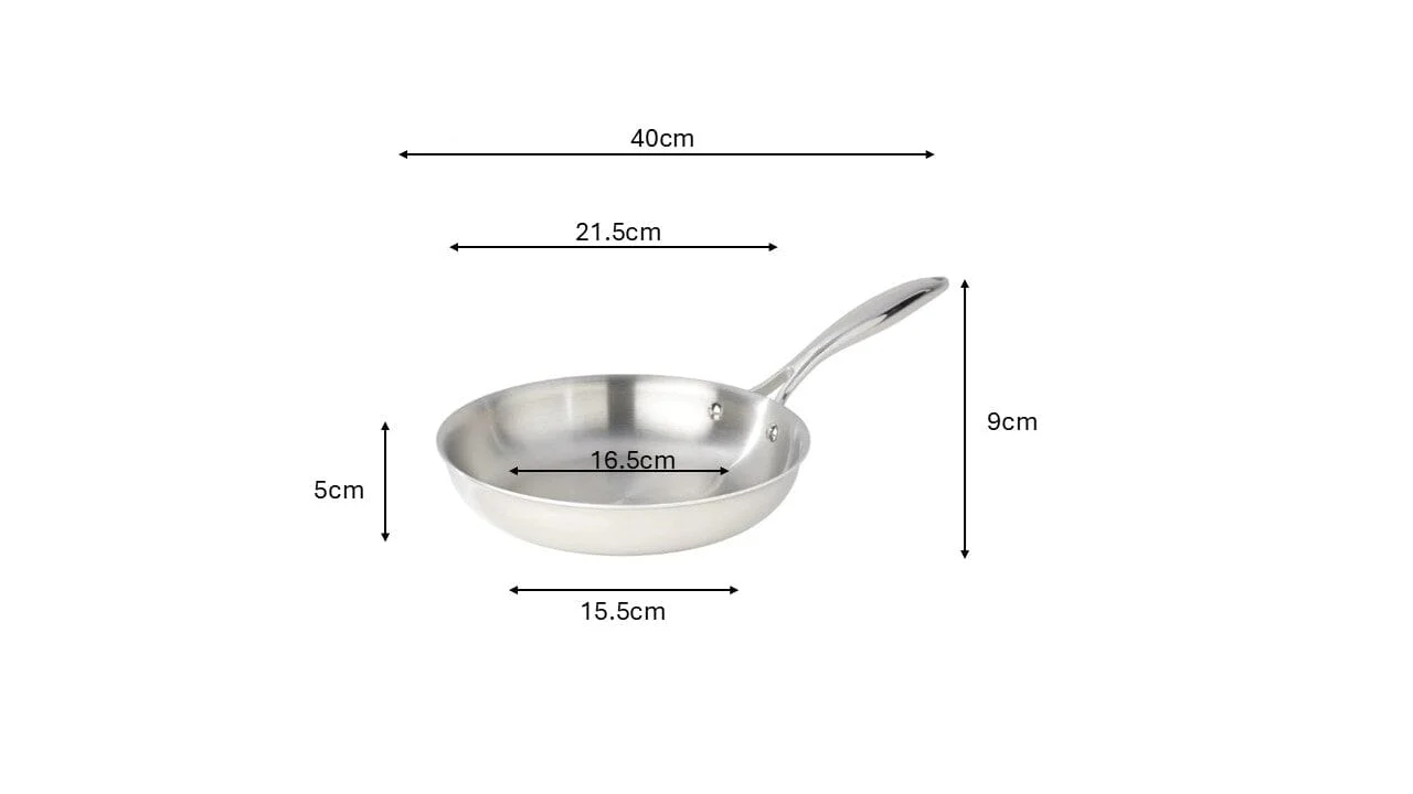 Meyer SuperSteel Tri-Ply Clad Stainless Steel 20cm/8" Fry Pan, Skillet, Made in Canada - Image 6