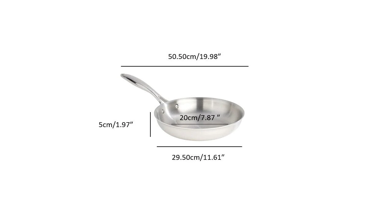 Meyer SuperSteel Tri-Ply Clad Stainless Steel 28cm/11" Fry Pan, Skillet, Made in Canada - Image 4