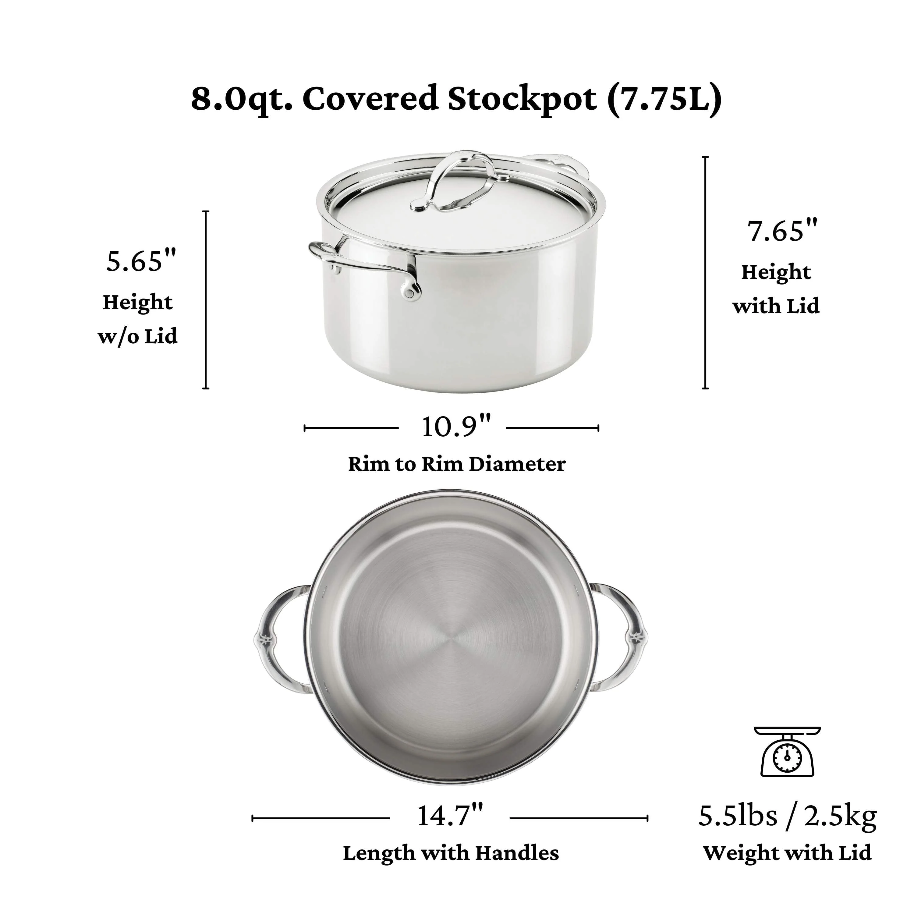 Hestan ProBond® Luxe 10-Piece Professional Clad Stainless Steel Cookware Set - Image 10