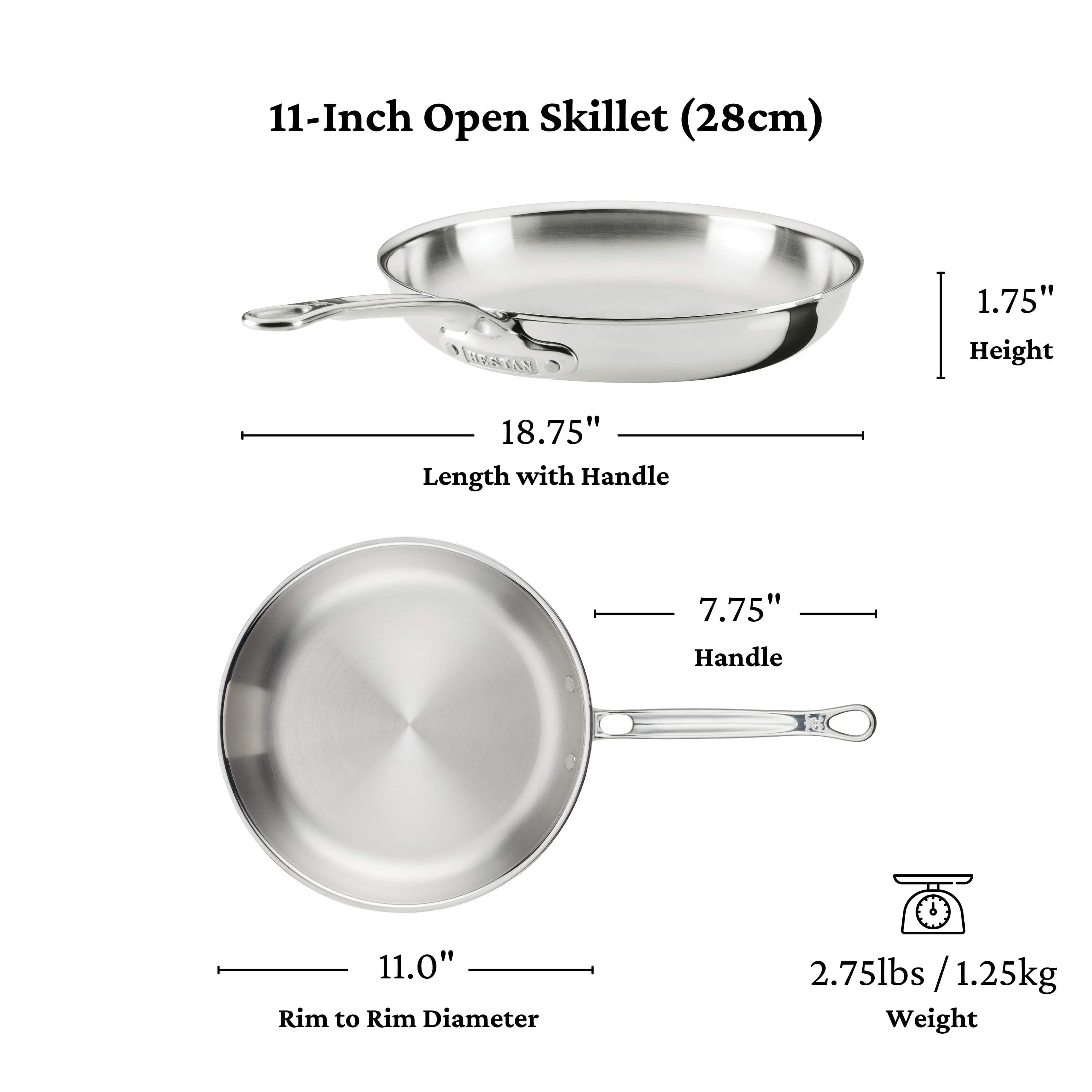Hestan ProBond® Luxe 10-Piece Professional Clad Stainless Steel Cookware Set - Image 6