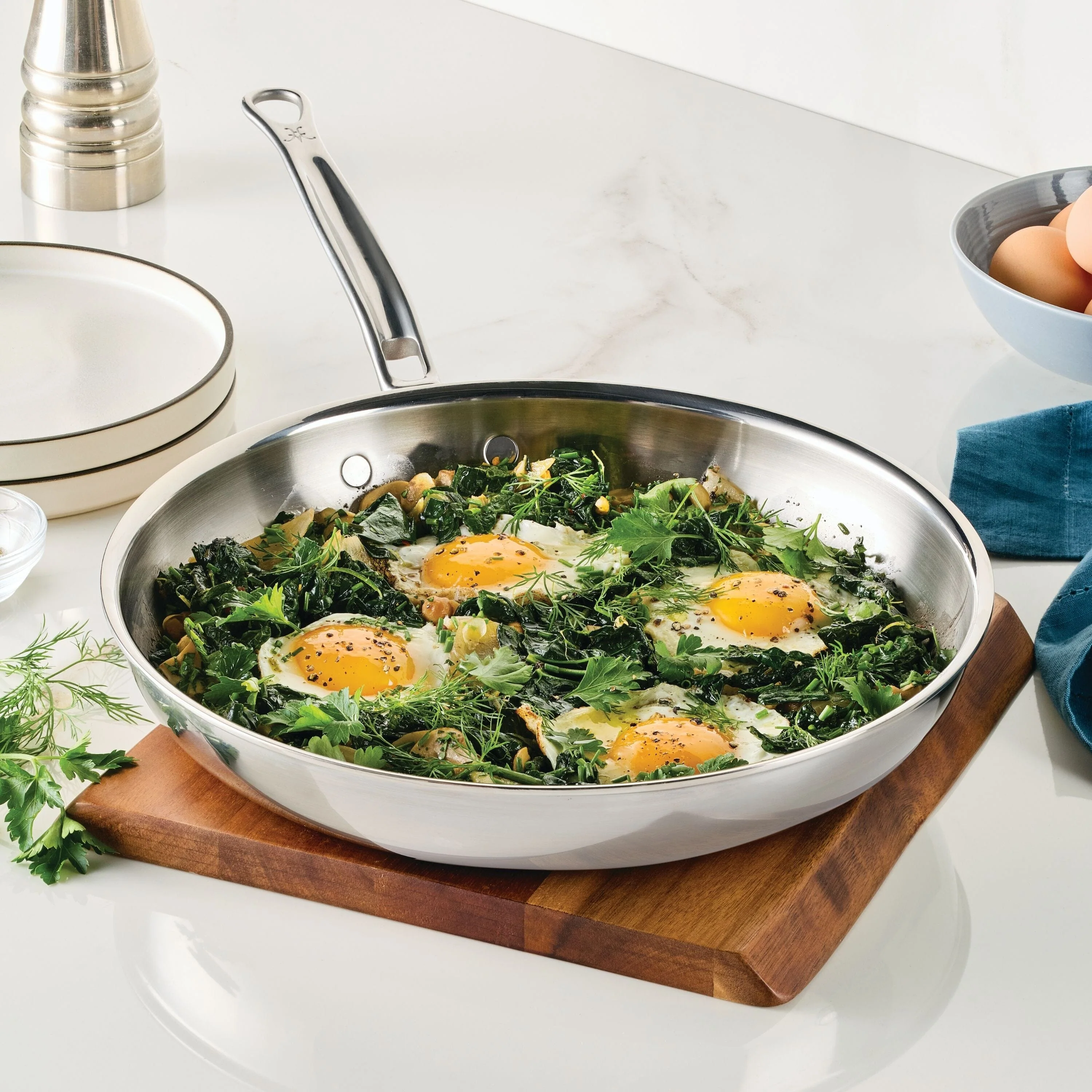 Hestan ProBond® Luxe 11" Professional Clad Stainless Steel Skillet - Image 14