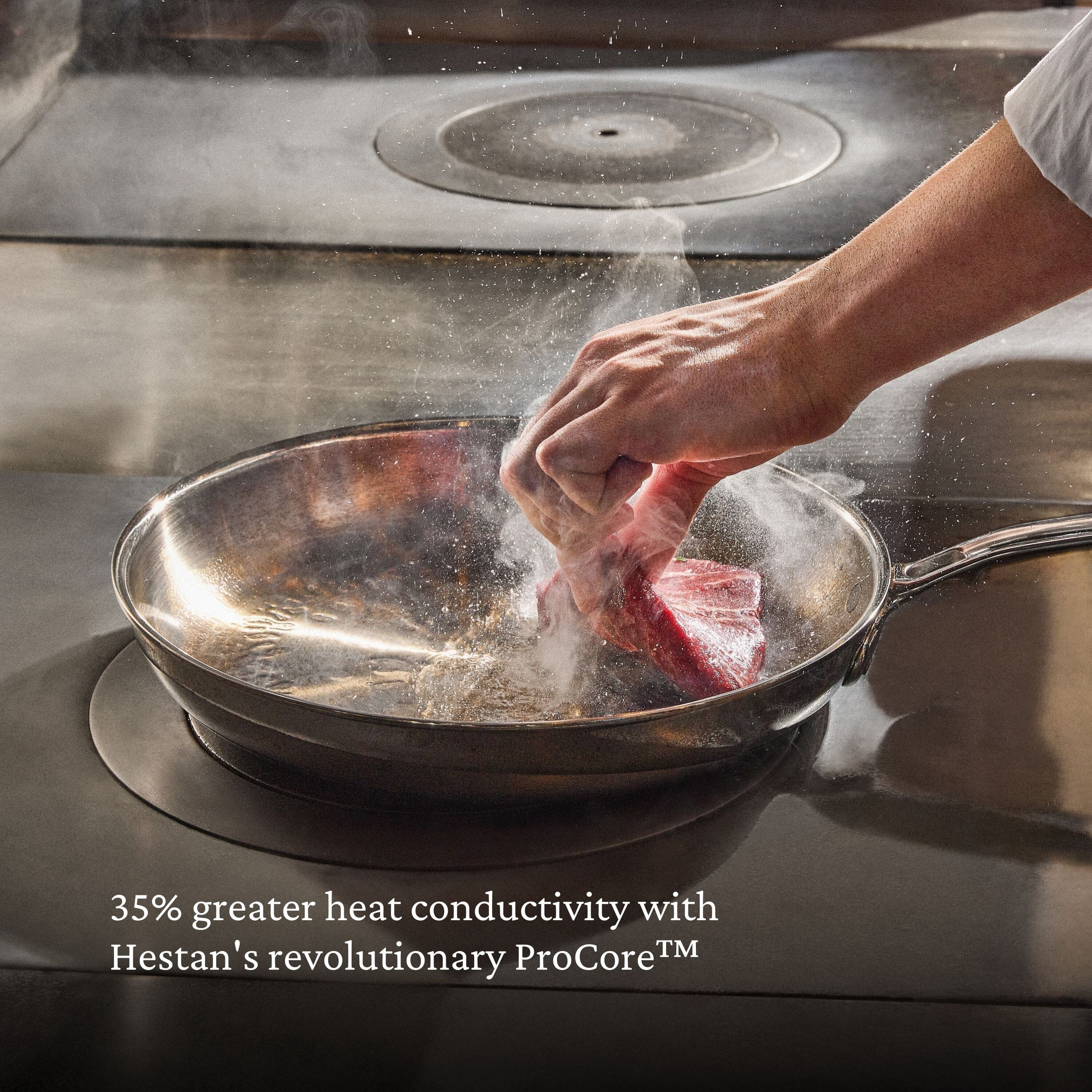 Hestan ProBond® Luxe 11" Professional Clad Stainless Steel Skillet - Image 8