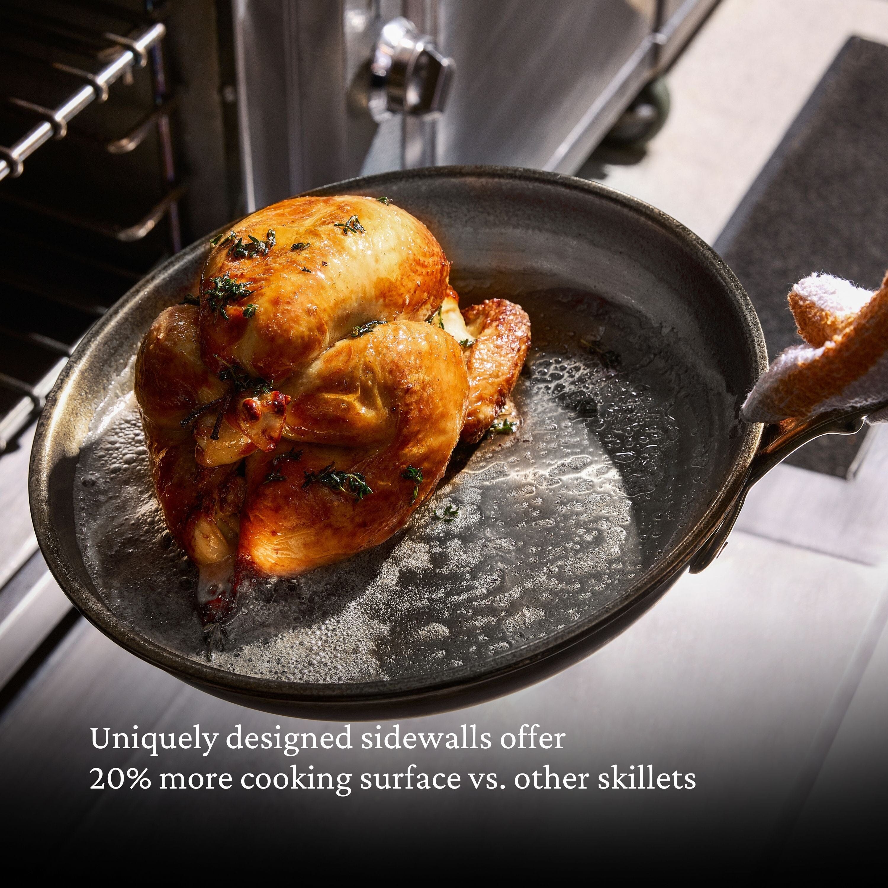 Hestan ProBond® Luxe 12.5" Professional Clad Stainless Steel Skillet - Image 8