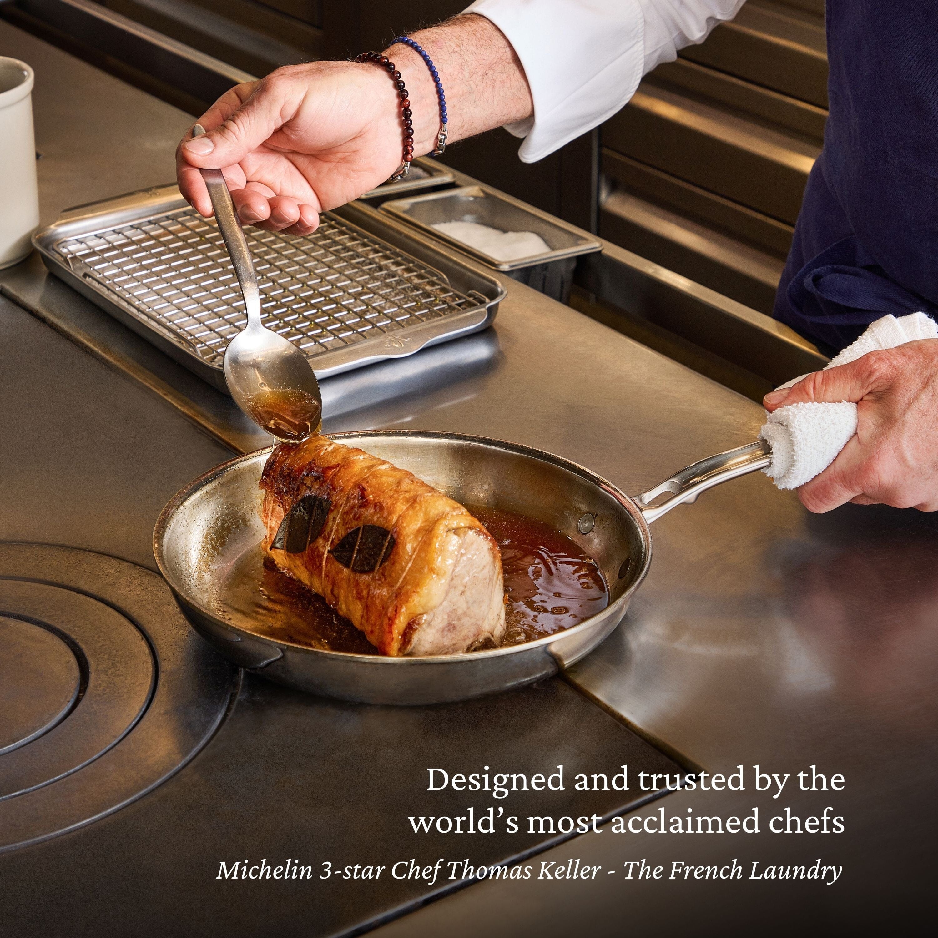 Hestan ProBond® Luxe 12.5" Professional Clad Stainless Steel Skillet - Image 9