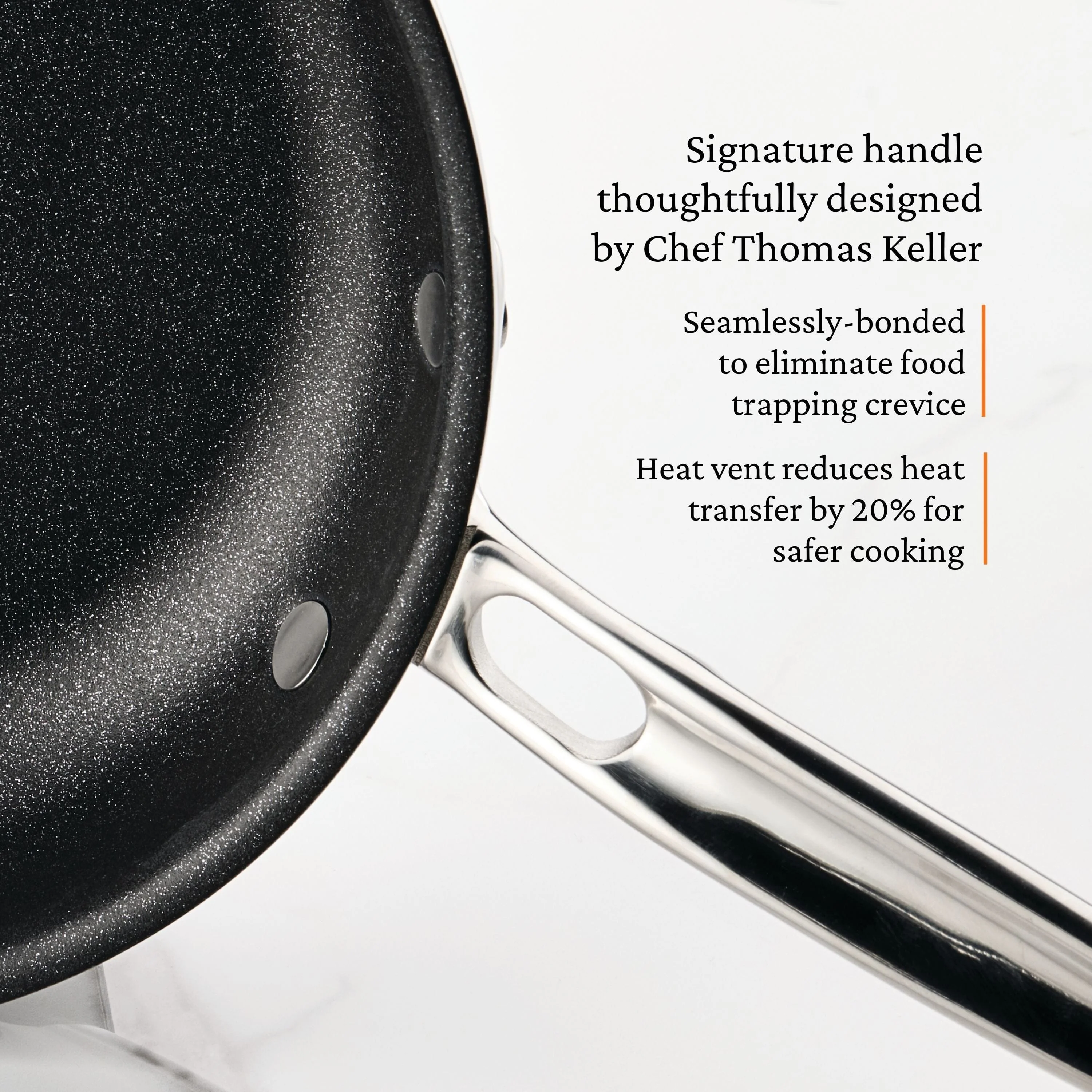Hestan ProBond® Luxe 2-Piece Professional Clad Stainless Steel Skillet Set with TITUM® Nonstick (8.5 & 11-Inch) - Image 5