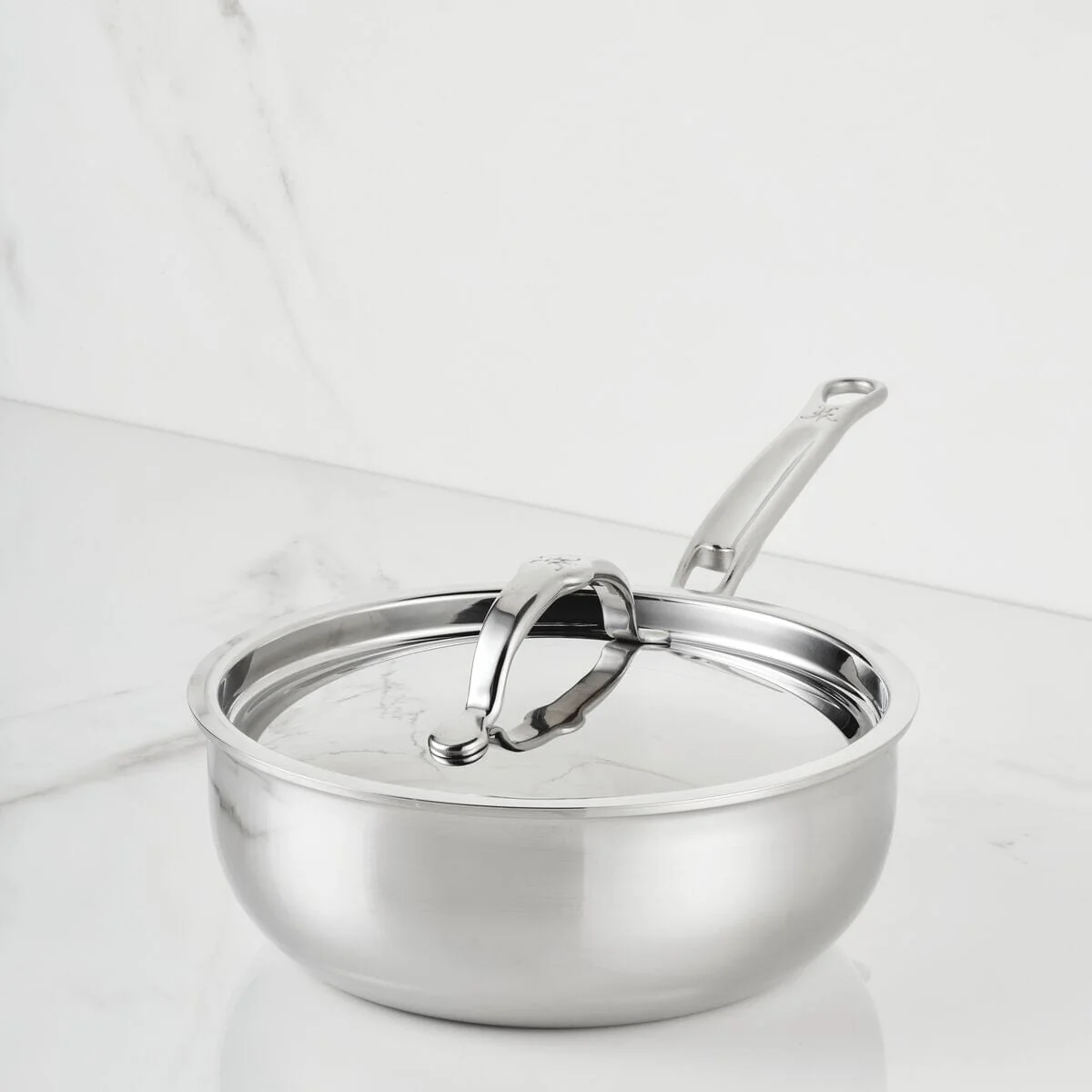 Hestan ProBond® Luxe 2-Quart Polished Professional Clad Stainless Steel Saucier