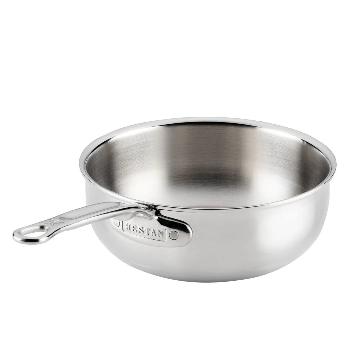 Hestan ProBond® Luxe 2-Quart Polished Professional Clad Stainless Steel Saucier - Image 4