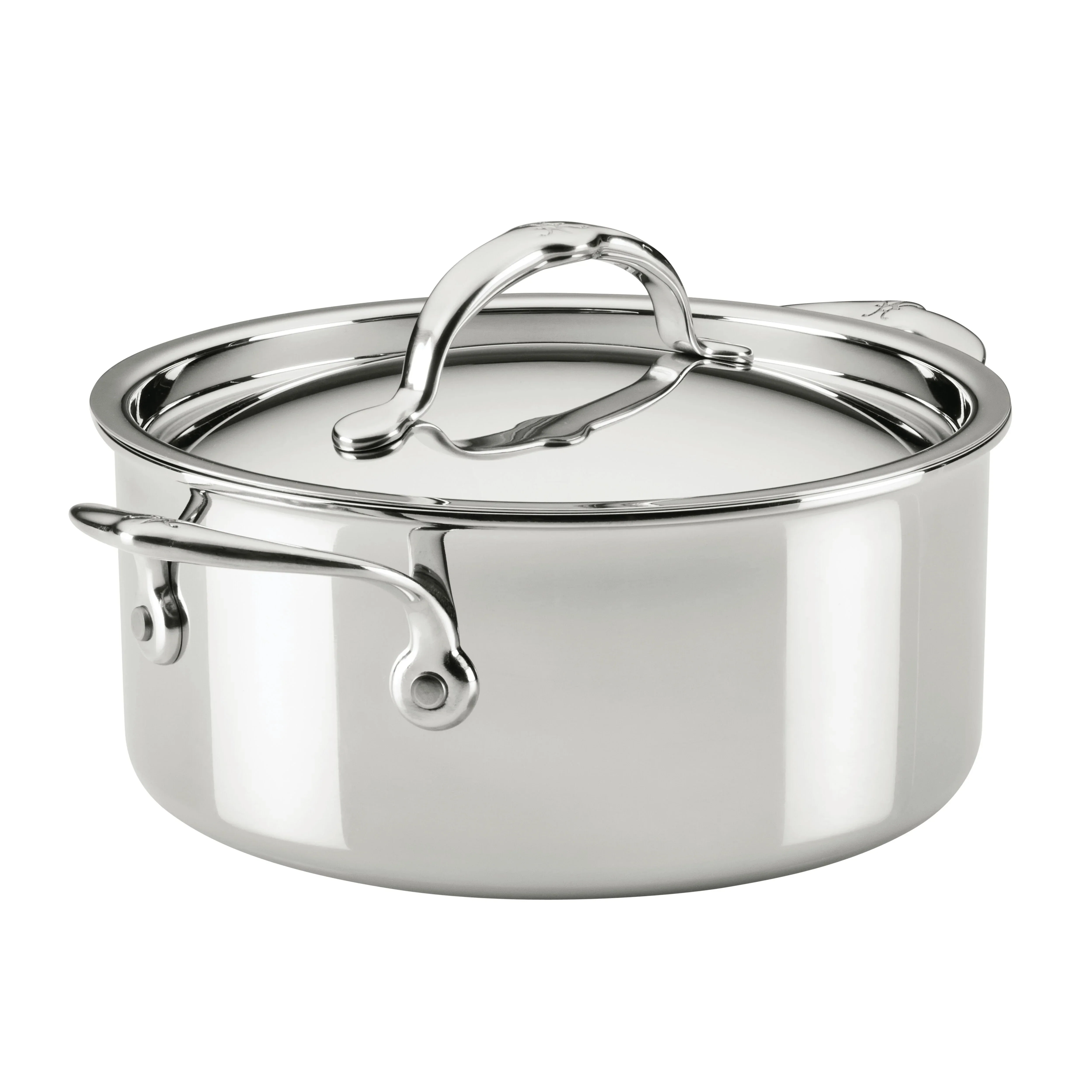 Hestan ProBond® Luxe 4-Quart Polished Professional Clad Stainless Steel Soup Pot with Lid