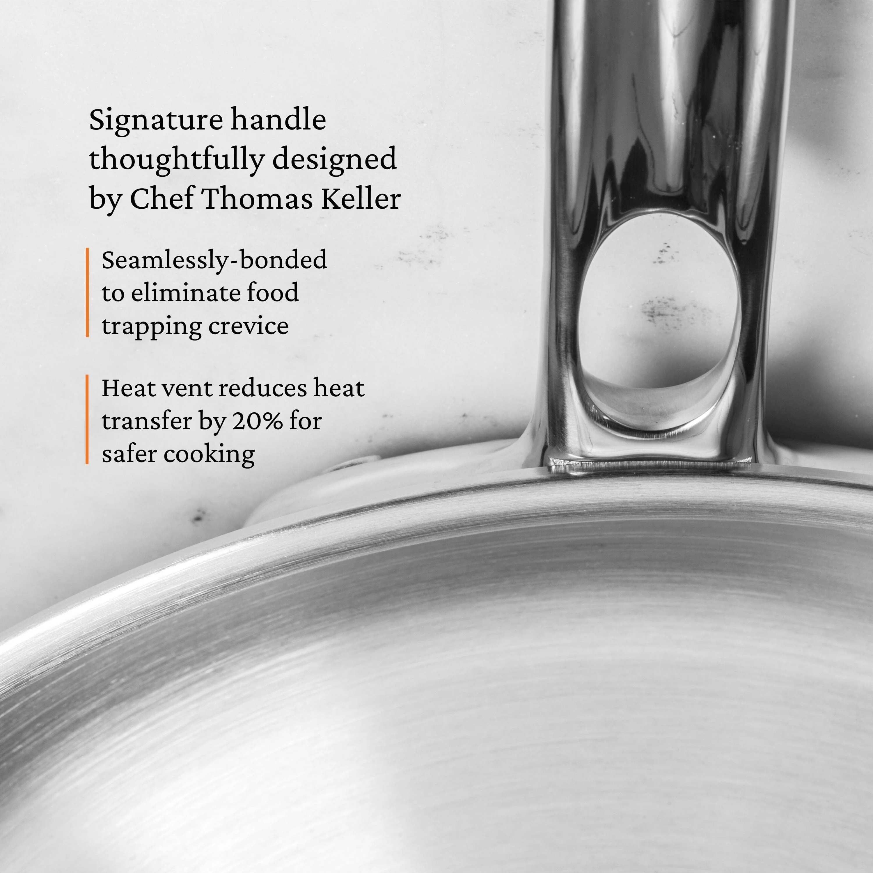 Hestan ProBond® Luxe 8.5" Professional Clad Stainless Steel Skillet - Image 2