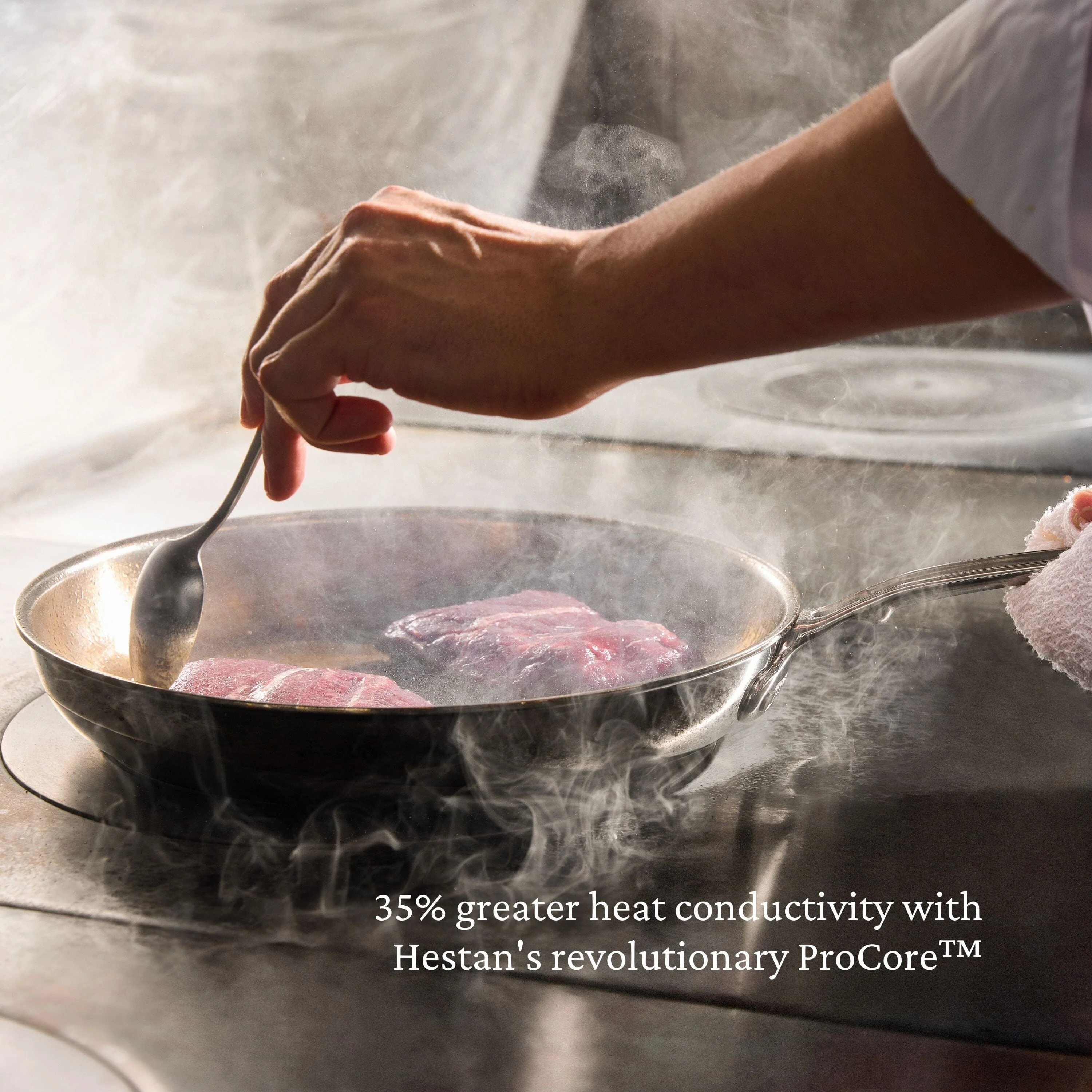 Hestan ProBond® Luxe 8.5" Professional Clad Stainless Steel Skillet - Image 6