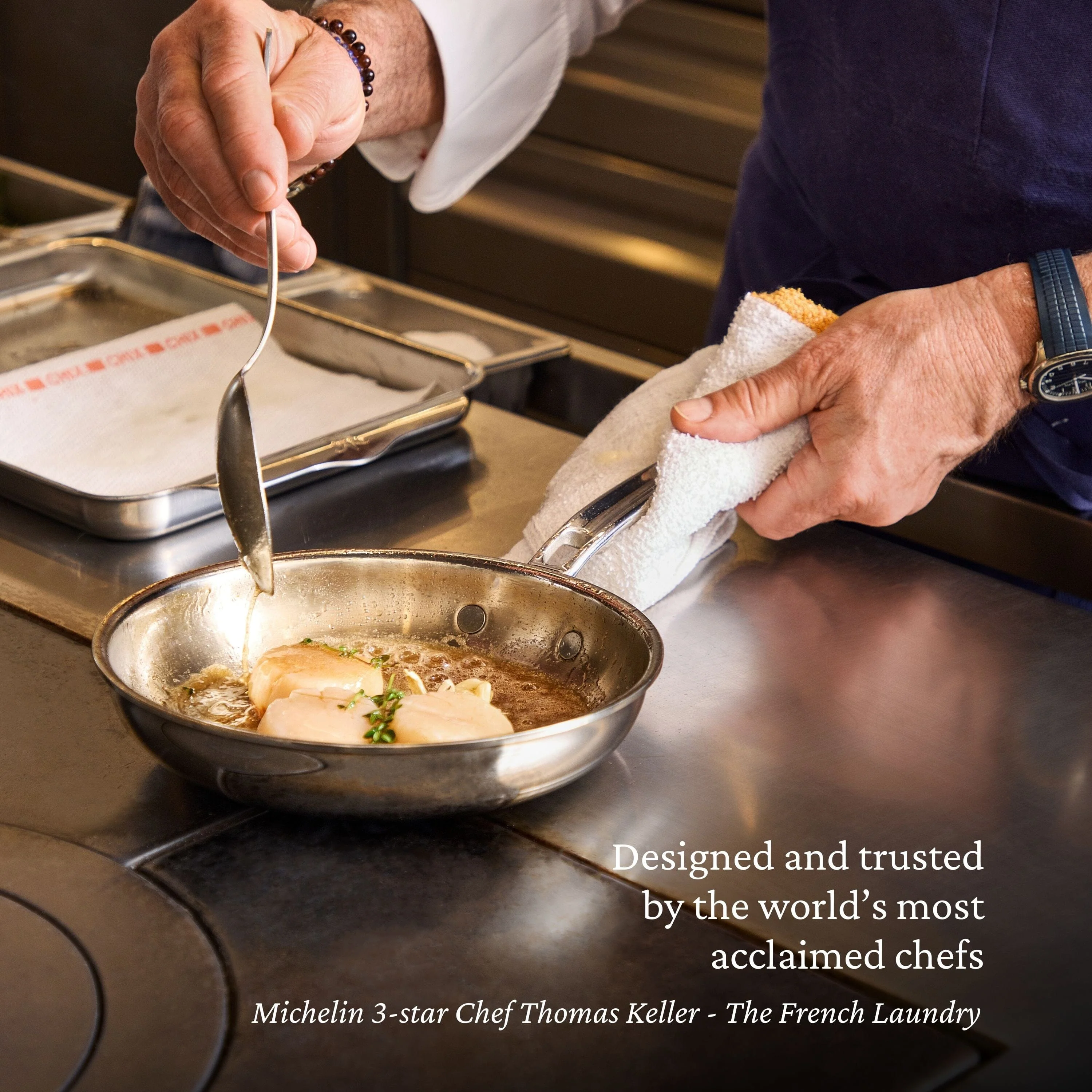 Hestan ProBond® Luxe 8.5" Professional Clad Stainless Steel Skillet - Image 8