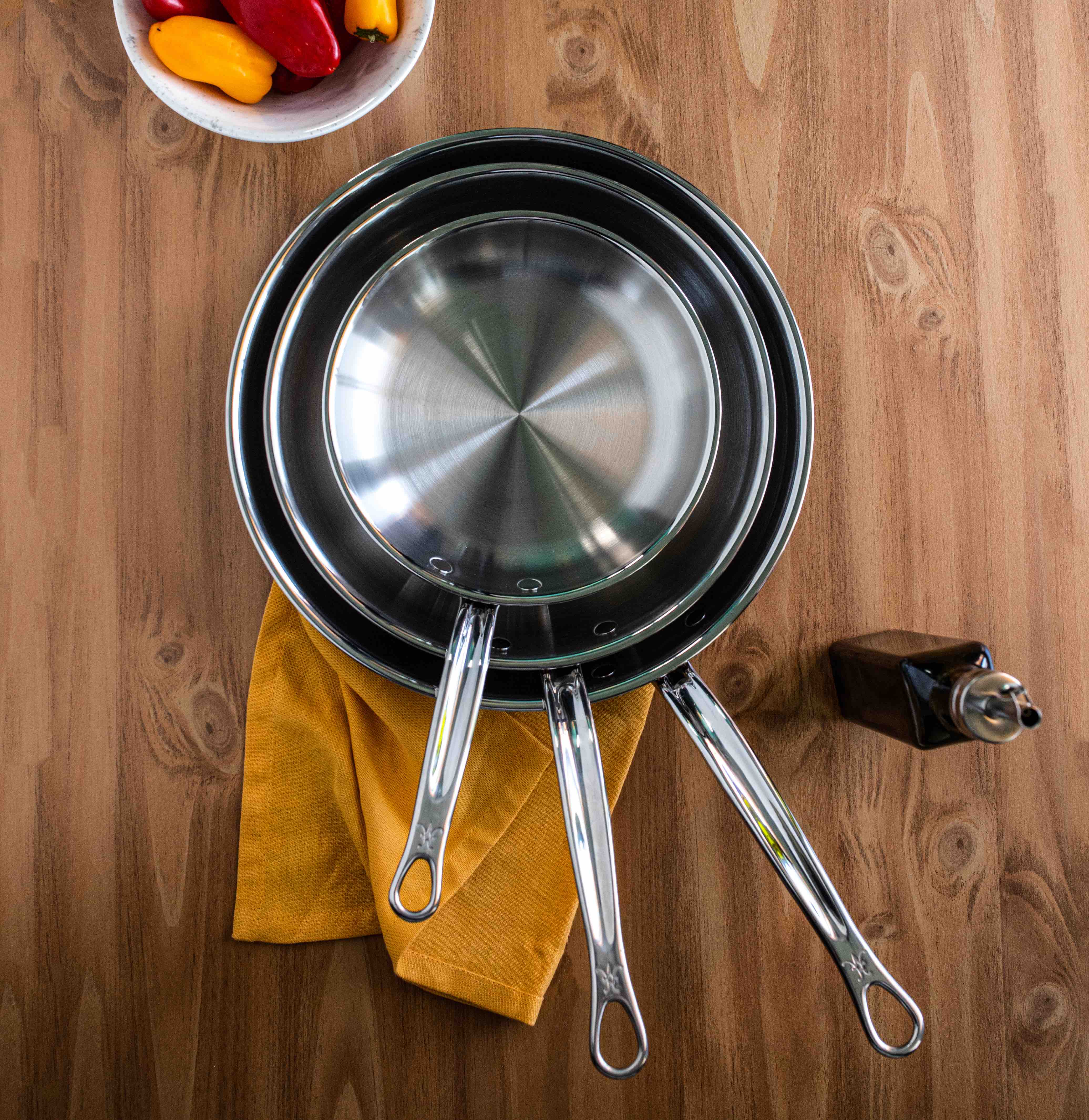 Hestan ProBond Forged Stainless Steel Fry Pan, 8.5-Inch - Image 5
