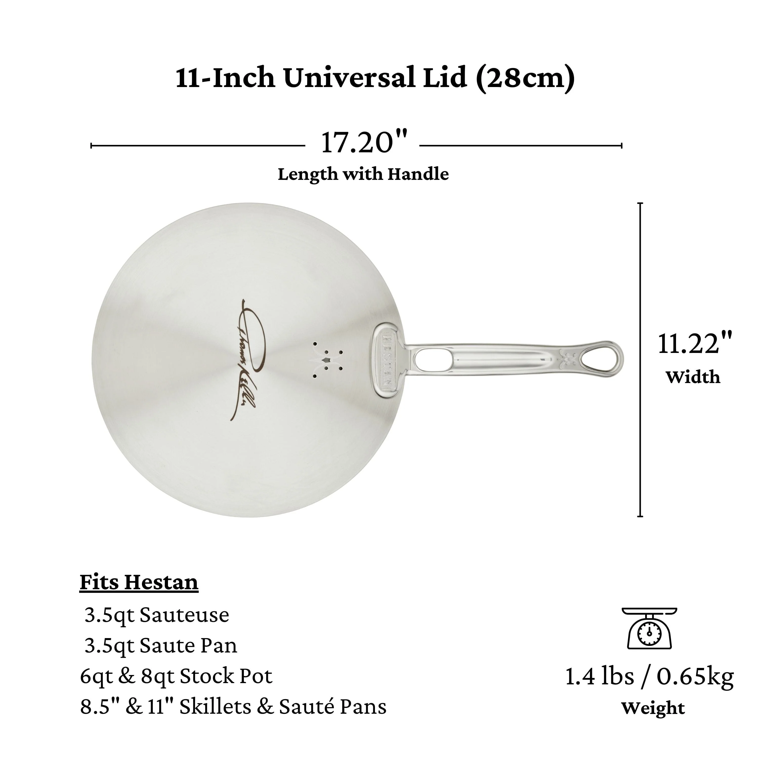Hestan Thomas Keller Insignia 11" Universal Lid - Image 3